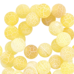 Naturstein Perlen Chalcedon (Quarz) 8mm Yellow opal