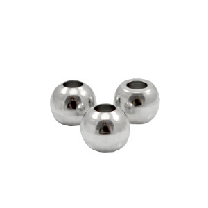 Metall Perlen TQ 6mm Antique silber