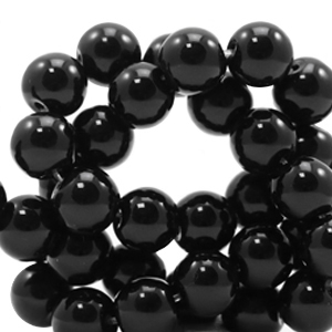 Naturstein Perlen 6mm Black