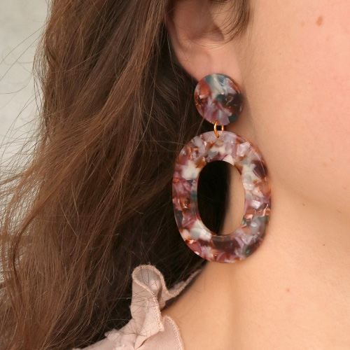 Trend Alarm! Handgemachte Resin Ohrringe
