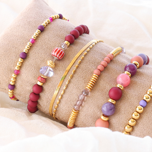 Armb&auml;nder mit Acrylperlen; einfach inspirieren lassen