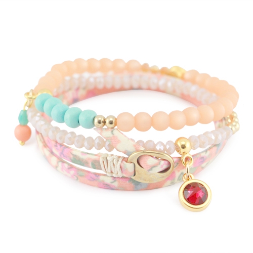 Sch&ouml;ne Armb&auml;nder aus trendy Kordel flach gemacht