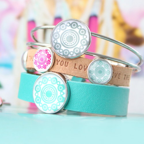 Dieser trendy Schmuck mit Basic Cabochons ist super sch&ouml;n um selbst zu machen!