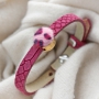Flauschiger Schmuck mit &ldquo;faux fur&rdquo; f&uuml;r Cabochon, Facettperlen, Holz Perlen, Fassungen und Cuoio Armb&auml;nder