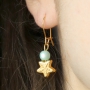Schmuck in mintgr&uuml;nen T&ouml;nen von Polaris Elements Perlen mit goldenen Details 