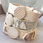 Cuoio und DQ Leder mit Schlangen und Leopard Muster!