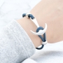 Armb&auml;nder und Ringe mit Anker in blauen Farbt&ouml;nen