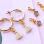 MIX AND MATCH! Auswechselbare minimalistische Ohrringe mit trendy Anh&auml;ngern!