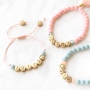 Macram&eacute; Armb&auml;nder mit Buchstabenperlen aus DQ Metall!