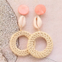 EASY Ohrringe in Soutache Stil mit gewebten Anh&auml;ngern und DQ Metall