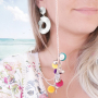 Sonnige Tage! DIY Sonnenbrillenkordel mit Kauri Muscheln, Pompoms, Makram&eacute; und mehr!