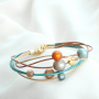Schicken Schmuck aus Polaris Elements Perlen in warmen Farben