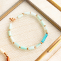 Sommerschmuck mit Tube Muschel Perlen