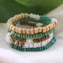 Beginnen Sie mit Holz Perlen und machen Sie sch&ouml;ne Armb&auml;nder