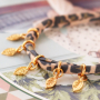 Entwerfen Sie sch&ouml;ne Armb&auml;nder und Haargummis mit gestepptem Elastikband Leopard: