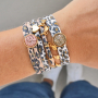 Entwerfen Sie sch&ouml;ne Armb&auml;nder und Haargummis mit gestepptem Elastikband Leopard: