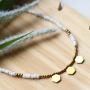 Sie k&ouml;nnen diesen trendigen Schmuck mit Rocailles und Stainless Steel Anh&auml;ngern herstellen: