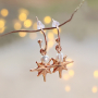 Lassen Sie sich inspirieren! Sehen Sie hier, wie Sie Ohrringe und Armb&auml;nder in einer Weihnachts- / Winteratmosph&auml;re herstellen: