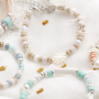Herstellung von sommerlichen Armb&auml;ndern und Halsketten mit einer Vielzahl von DQ Griechischen -Keramikperlen