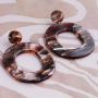 Lassen Sie sich inspirieren! Jetzt tolle Ohrringkollektion mit diesen Anh&auml;ngern aus Resin designen