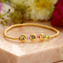 Erstellen Sie personalisierte Armb&auml;nder mit Geburtsblumenperlen