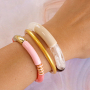 Eine Armbandkollektion mit bunten Tube Acrylperlen designen