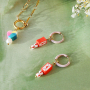 Schmuck f&uuml;r den Valentinstag mit bunten Polymerperlen