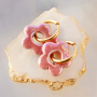 Schmuckdesigns mit griechische Blumenperlen aus DQ-Keramik