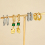Elegante TQ-Messing-Ohrringe entwerfen