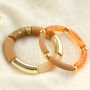 Verschiedene Armbanddesigns mit diversen Tube-Acrylperlen
