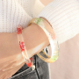 Armreifen mit Trockenblumen und passende Haarspangen