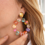 Mit Glasperlen modischen Ohrschmuck designen  