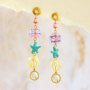 Mit Glasperlen modischen Ohrschmuck designen  