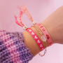 Armb&auml;nder aus Valentinsb&auml;ndchen mit Text herstellen