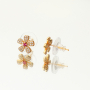 Ohrparty mit Zirkonia-Ohrstecker aus TQ-Messing