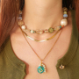 Mix & Match Acrylperlen mit goldenen Akzenten