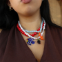 Sommer-Schmuck mit Glasanh&auml;ngern gestalten