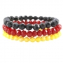 Luxus Armbandsets mit Top Facett Perlen in discform