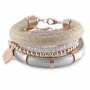 Super sch&ouml;ne Armb&auml;nder gemacht aus Dreamz gestepptem Imitat Leder 10 mm