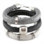Super sch&ouml;ne Armb&auml;nder gemacht aus Dreamz gestepptem Imitat Leder 10 mm