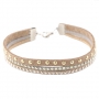 Sch&ouml;ner Schmuck mit Imitat Wildleder mit Strass und Nieten