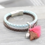 Mach sch&ouml;nen Boho Schmuck mit unserem prachtvoll geflochtenem Leder DQ und flachem Leder DQ!