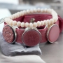 Dieses prachtvolle Schmuckset von Cuoio Armb&auml;ndern und Sisa Facett Armb&auml;ndern sind absolut top!