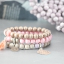 Diese Armb&auml;nder und Ohrringe aus runden Glasperlen sind echt super s&uuml;ss!