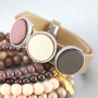 Armb&auml;nder aus Polaris Cabochon auf super sch&ouml;nem Cuoio Leder