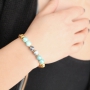 Sch&ouml;ner Schmuck mit melierten Glasperlen, Quaste, Rocailles und sch&ouml;ne DQ Metall Perlen und Anh&auml;nger!