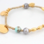 Sch&ouml;ner Schmuck mit melierten Glasperlen, Quaste, Rocailles und sch&ouml;ne DQ Metall Perlen und Anh&auml;nger!