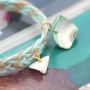 Mach &uuml;berraschenden Schmuck mit flacher Kordel geflochten 5mm und gewebter Wachskordel