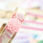 Trendy Schmuck mit Blumendruck