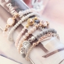 Werden Sie inspriert durch diese sch&ouml;ne Armb&auml;nder mit hippen Top Facett Perlen!